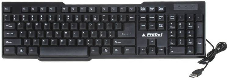 ProDot KB-207S Wired USB Multi-device Keyboard