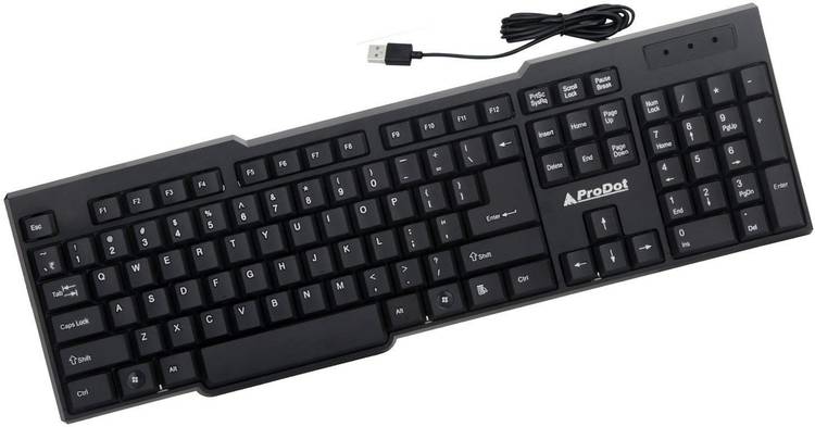 ProDot KB-207s USB Wired USB Multi-device Keyboard