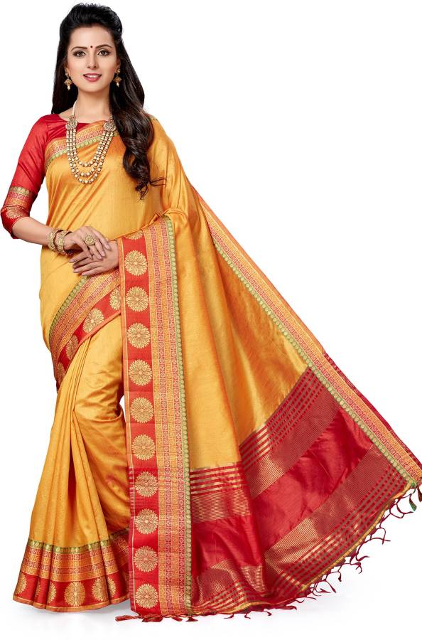 Woven Kanjivaram Dupion Silk Saree