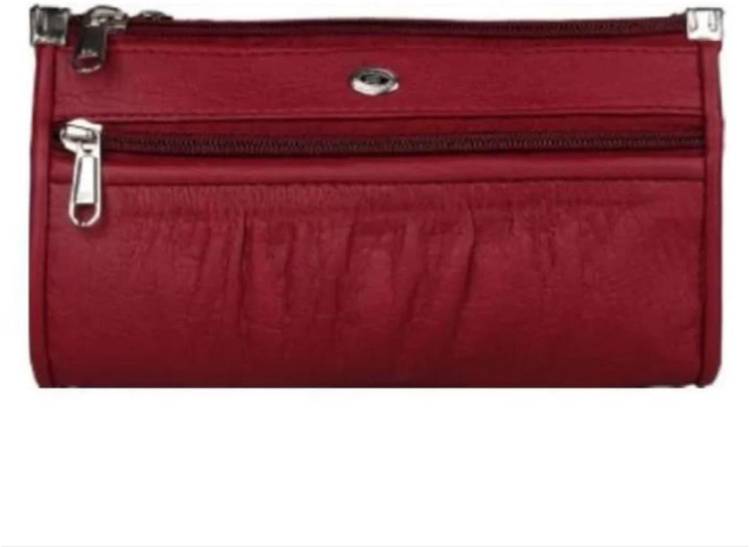 Casual Maroon  Clutch