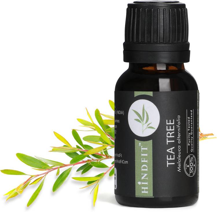 Hindfit 100% pure Tea Tree Essential Oil therapeutic grade for dandruff, acne