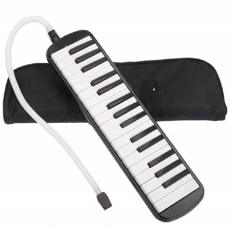 Techtest Melodica 32 Key Musical Instrument With Carry Bag Accessories For Kids Beginner Baby Harmonica Piano And Keyboard Music Lovers Two Mouthpieces Carrying Keys Mouthpiece Beginners