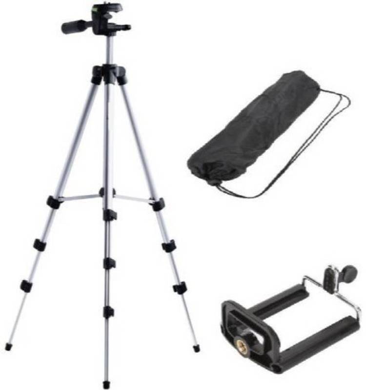 ROAR OMX_573O_3110 smart phones compatiable Portable tripod||360 degree tripod|| Foldable triopod|| Camera stand|| Mobile Tripod|| Camcorder tripod|| Camera mount|| Extendable tripod||Three-Dimensional Head & Quick Release Plate|| Assorted color|| Compat