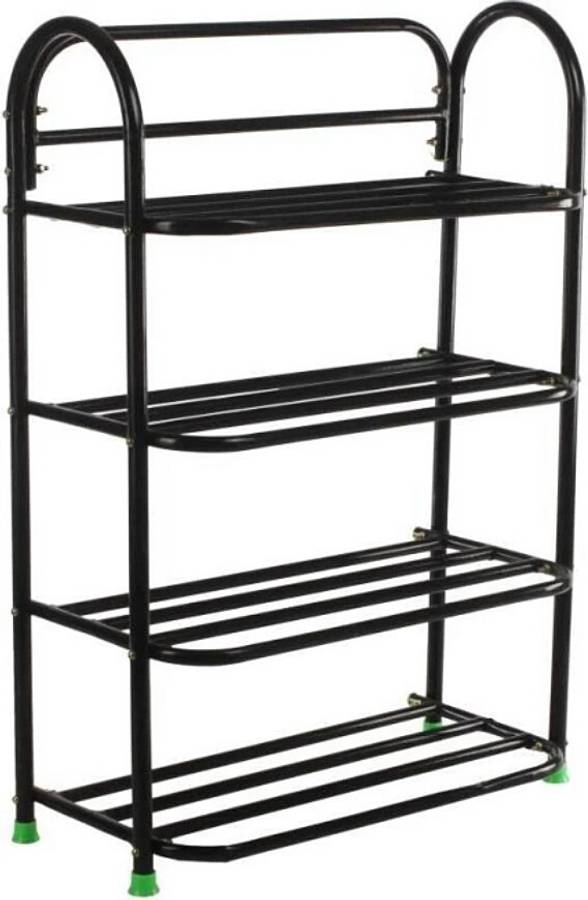 Raj Book Shelf And Metal Collapsible Shoe Stand