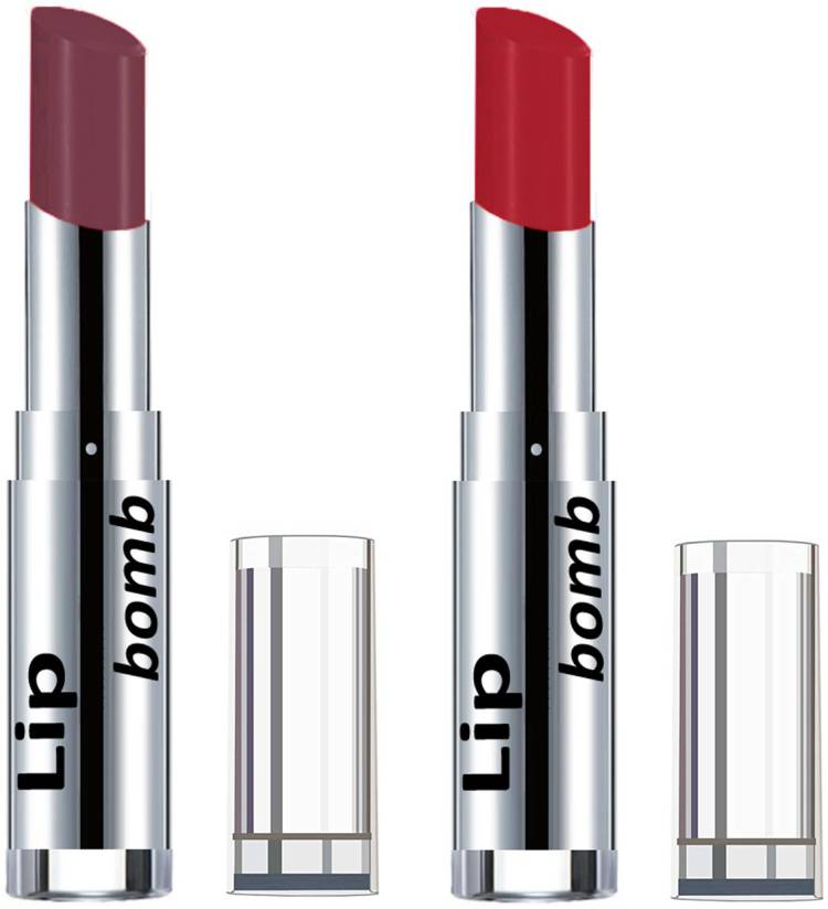 Color Fever Light Weight New And High Quality Matte Indian Creamy Lipsticks (Pack Of 2 Pcs)03-22 Price in India