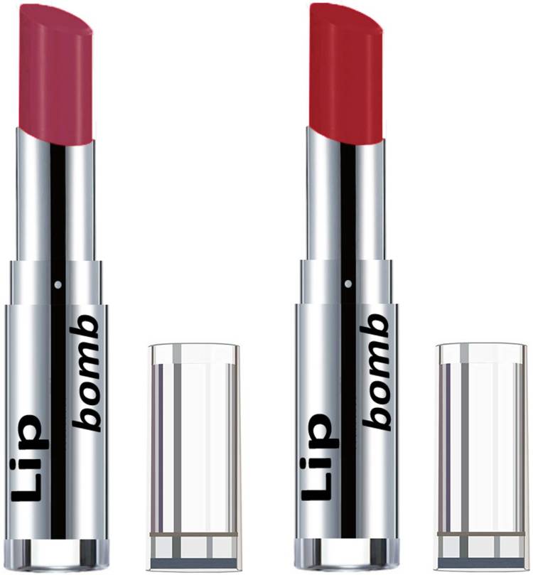 Color Fever Light Weight New And High Quality Matte Indian Creamy Lipsticks (Pack Of 2 Pcs)01-21 Price in India