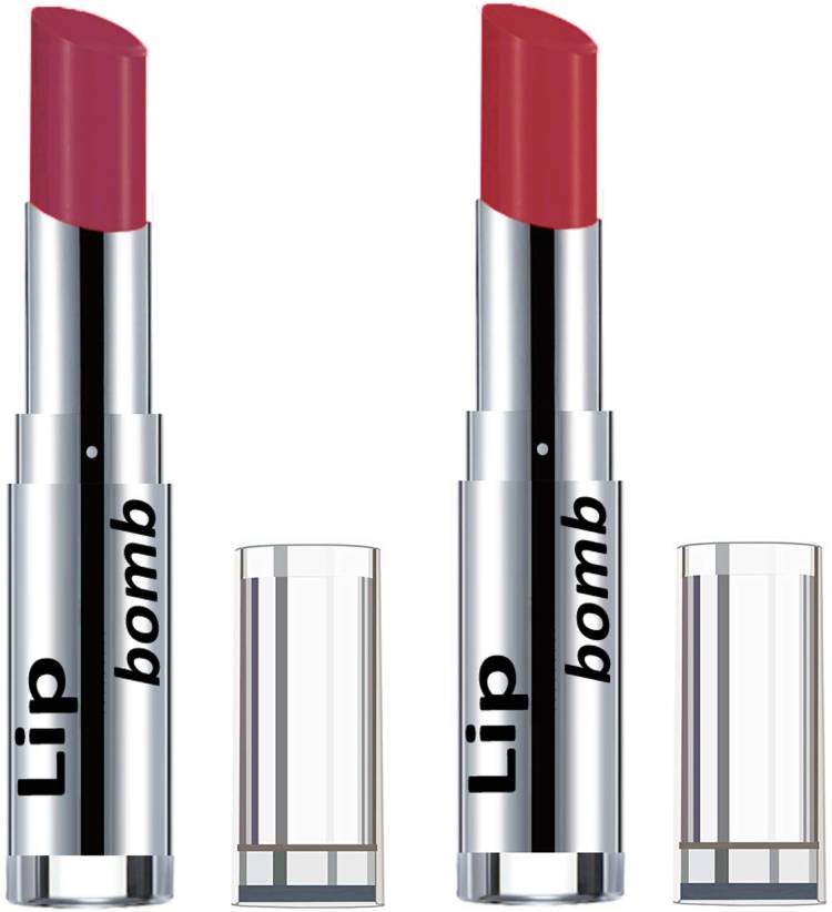 Color Fever Light Weight New And High Quality Matte Indian Creamy Lipsticks (Pack Of 2 Pcs)01-19 Price in India