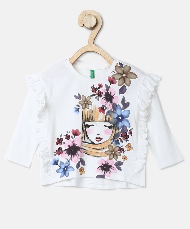 Girls Casual Cotton Blend Top