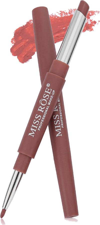 MISS ROSE DUAL HEAD CREAM MATTE LIPSTICK SHADE 39 Price in India