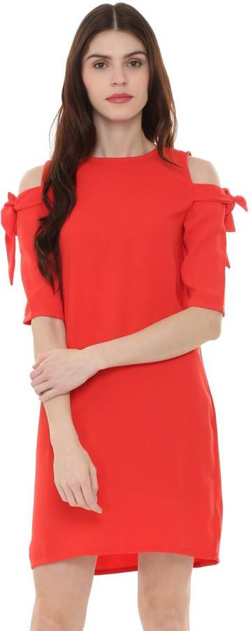 Women A-line Red Dress Price in India