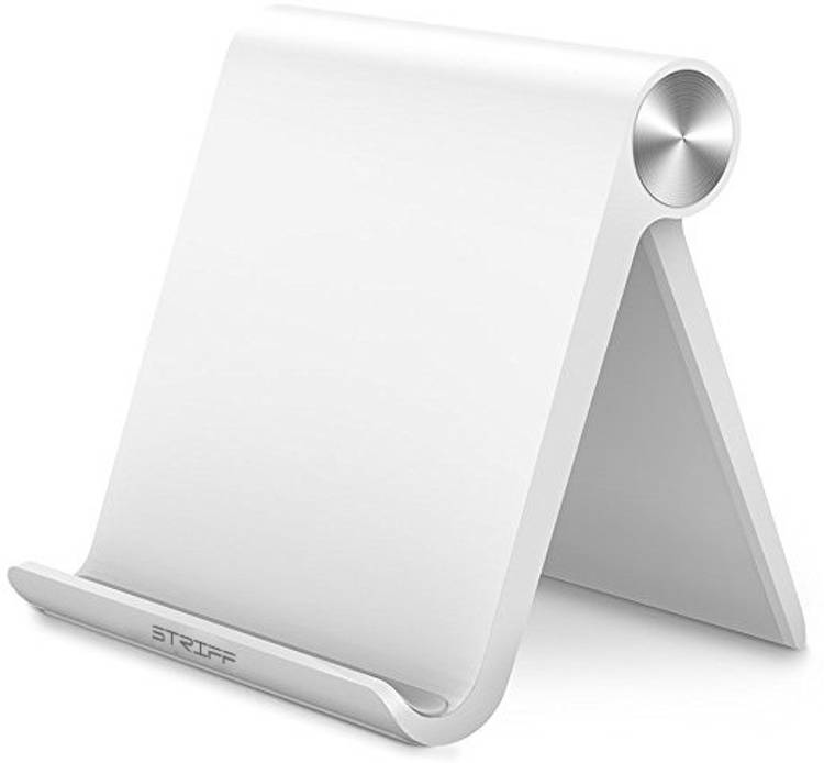 STRIFF Universal Superior ABS Adjustable Multi Angle Desktop phone Stand Mount Holder for Smart Phones(Black) Mobile Holder