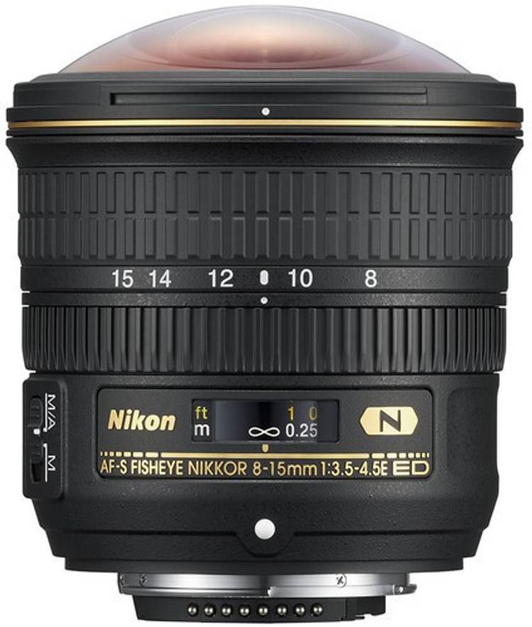 Nikon AF-S Fisheye Nikkor 8-15mm f/3.5-4.5E ED  Lens