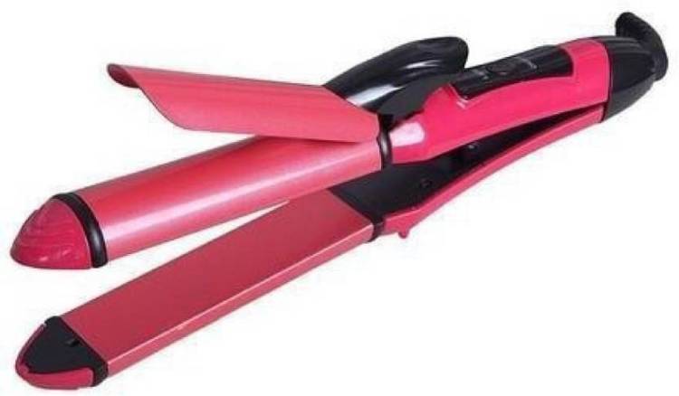 NKZ hair straightner and curler 2 in 1 Excellent 2 In 1 Hair Beauty Set Curler And Hair Straightener Plus Curler With Ceramic Plate Hair Straightener Price in India