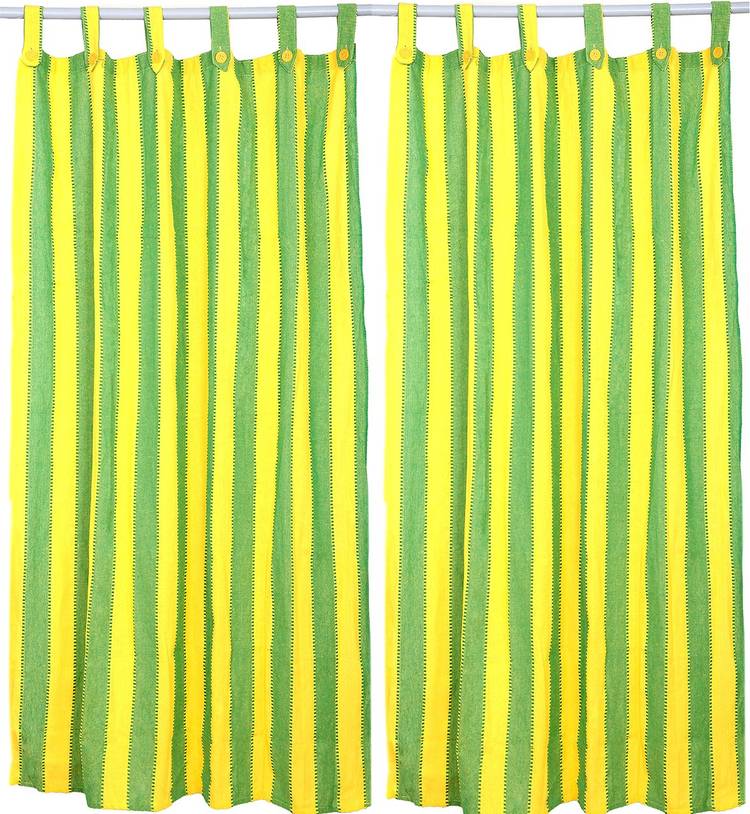 Alemah 153 cm (5 ft) Cotton Window Curtain (Pack Of 2)