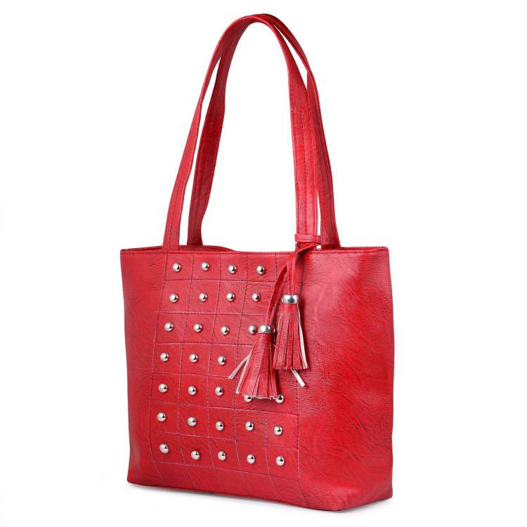 Women Red Shoulder Bag - Extra Spacious Price in India