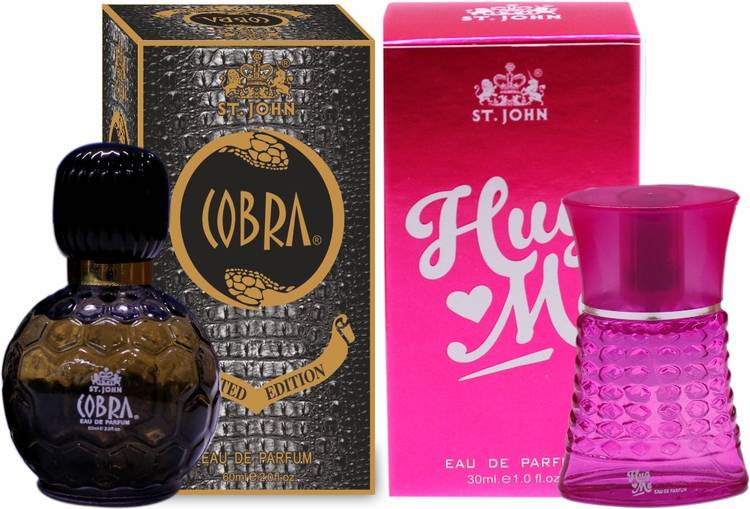 ST-JOHN Couple Perfume Gift Set Cobra 60ml & LOVE STORY (Pack of 2) Eau de Parfum  -  90 ml