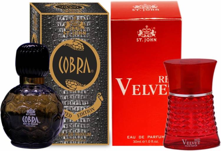 ST-JOHN Couple Perfume Gift Set Cobra 60ml & YOU B  (PACK 2) Eau de Parfum  -  90 ml