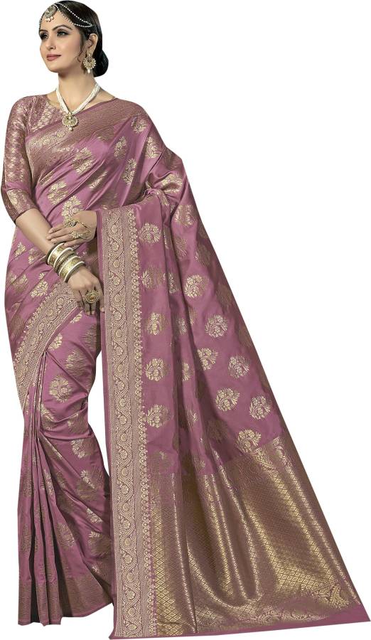 Self Design Banarasi Pure Silk Saree Price in India