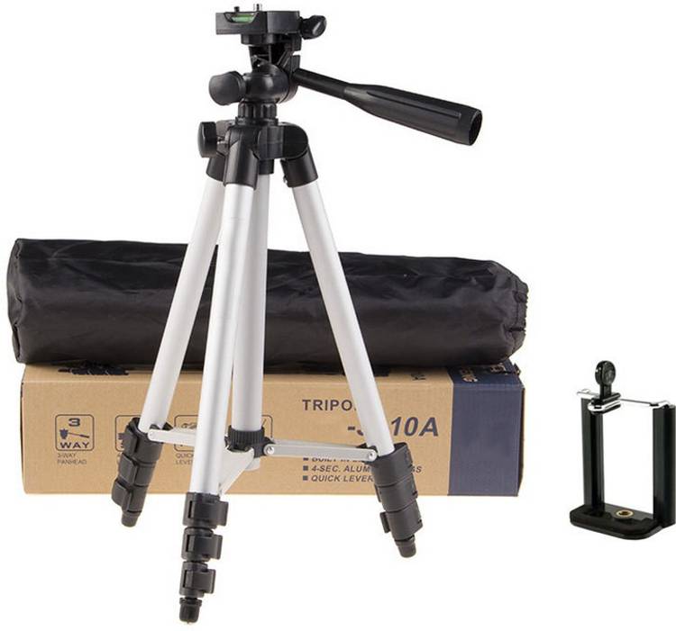 m s megaslim Portable Tripod-3110 With Three-Dimensional Head & Quick Release Plate For Video Cameras and mobile holder mount for Smartphones Tripod