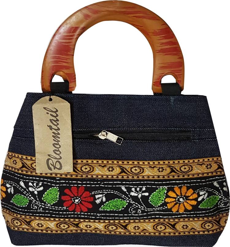 Women Multicolor, Blue Hand-held Bag - Regular Size Price in India