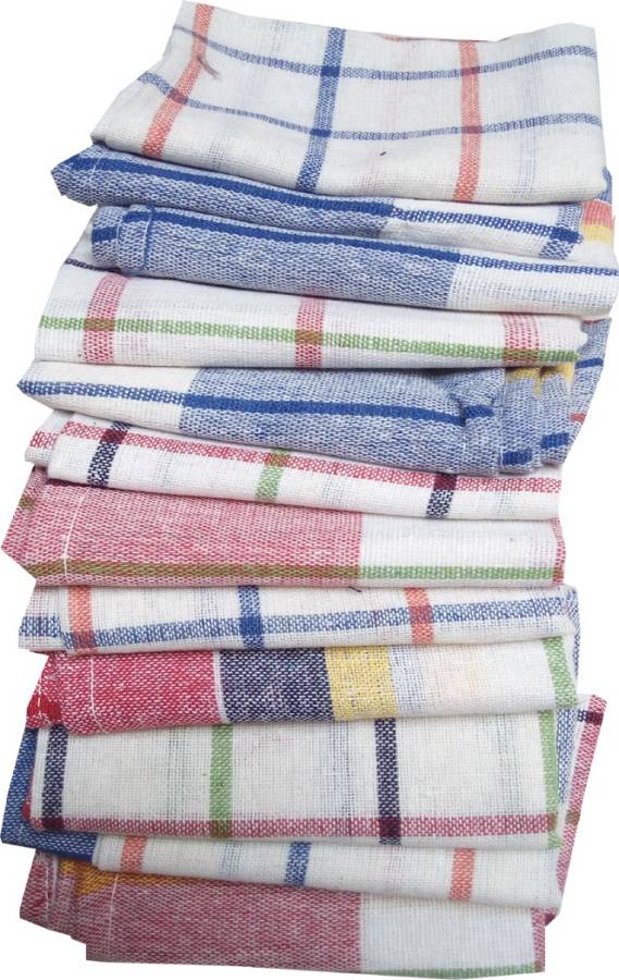 TrueValue Creations Kitchen Napkins ,Duster ,Cleaning Cloth Soft and Multicolour Multipurpose Kitchen Roti Napkin Table Wiper Set of 12 Pcs (18 x 18 in) Package Contents : 12 Pcs Napkins