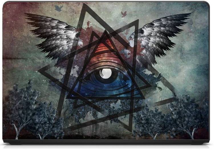 Anweshas Premium Quality HD Laptop Skin Sticker on 3M (illuminati Eyes) Vinyl Laptop Decal 15.6