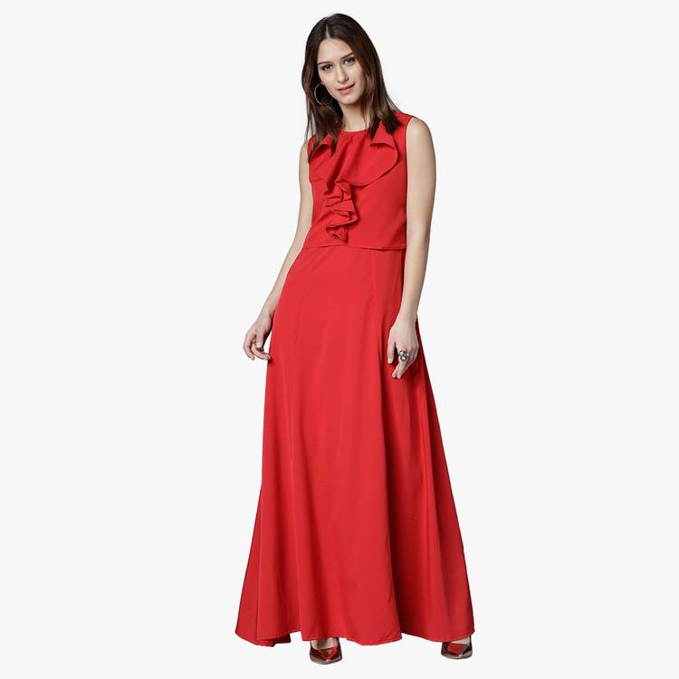 Women Maxi Red Dress