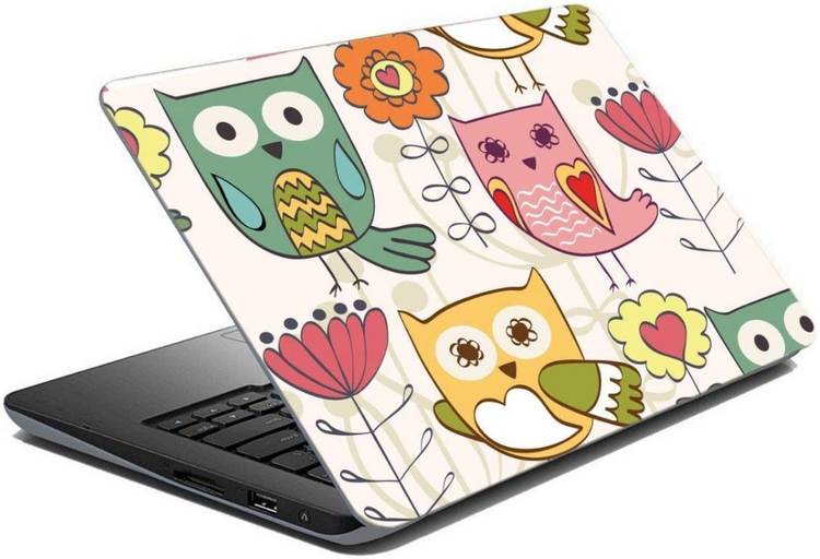 Paper Plane Design Laptop Skin for Upto 17 in Laptops/ Unique pattern PVC (Polyvinyl Chloride) Laptop Decal 17