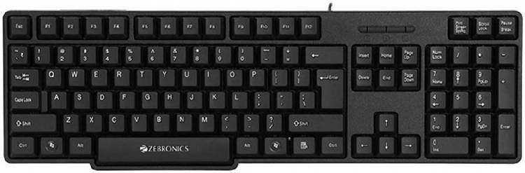 Zebronics K-20, Wired USB Desktop Keyboard