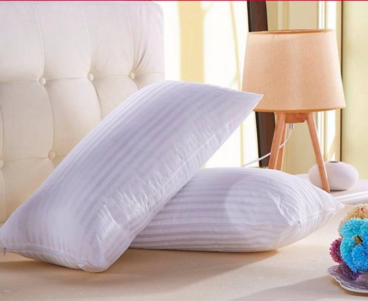 LA VERNE Microfibre Stripes Sleeping Pillow Pack of 2