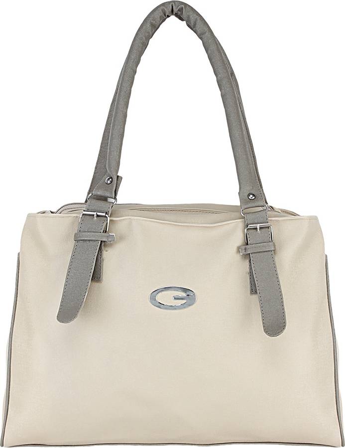 Women Beige, Grey Shoulder Bag