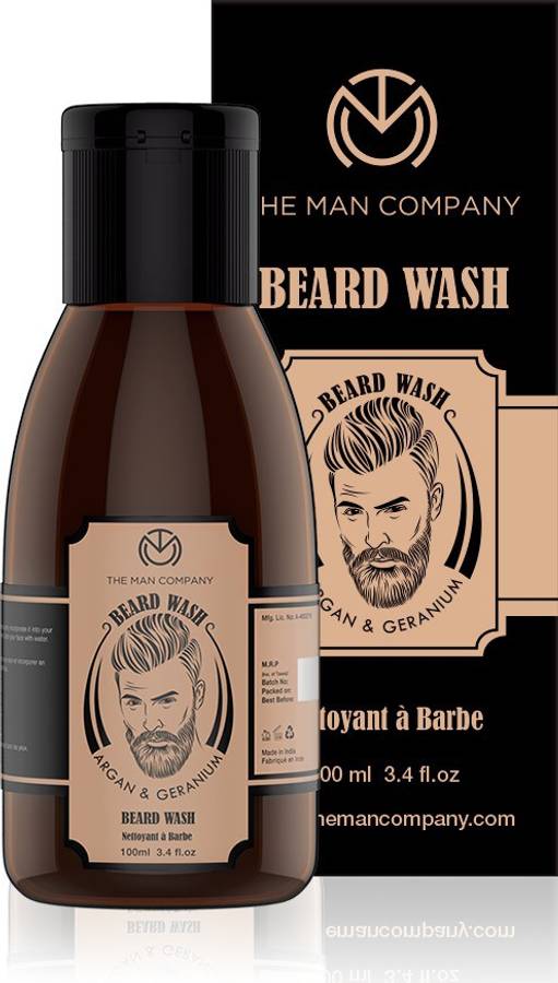 THE MAN COMPANY Beard Wash- Argan & Geranium