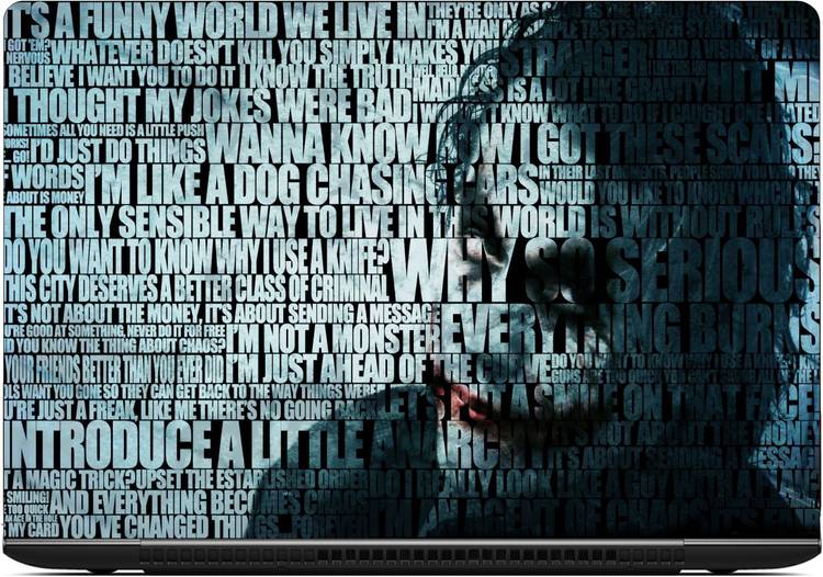 Gallery 83 ® joker bat series Exclusive High Quality Laptop Decal, laptop skin sticker 15.6 inch (15 x 10) Inch G83_skin_1963new Vinyl Laptop Decal 15.6