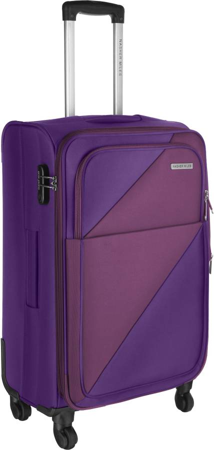 Small Cabin Luggage (51 cm) - Texas soft-sided Polyester Cabin Luggage Purple 20 inch |51cm Trolley bag - Purple