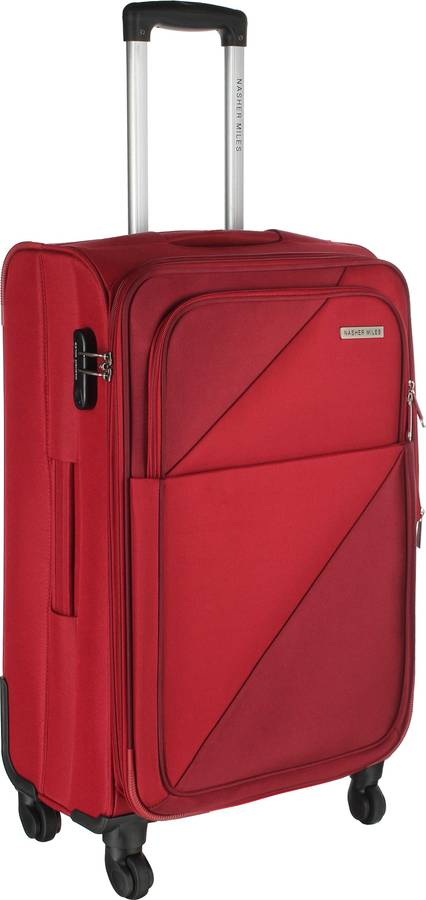 Large Check-in Luggage (75 cm) - soft-sided Polyester Check-In Luggage Red 28 inch |71cm Trolley bag - Red