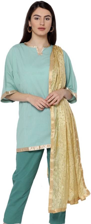 Cotton Silk Embellished Beige Women Dupatta