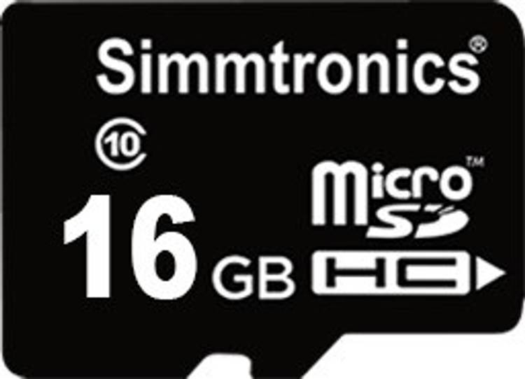 SIMMTRONICS HC 16 GB MicroSD Card Class 10 80 MB/s  Memory Card