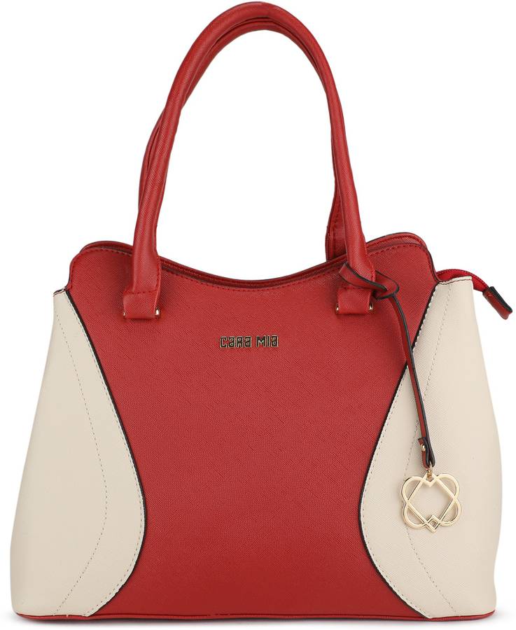 Women Red, Beige Tote