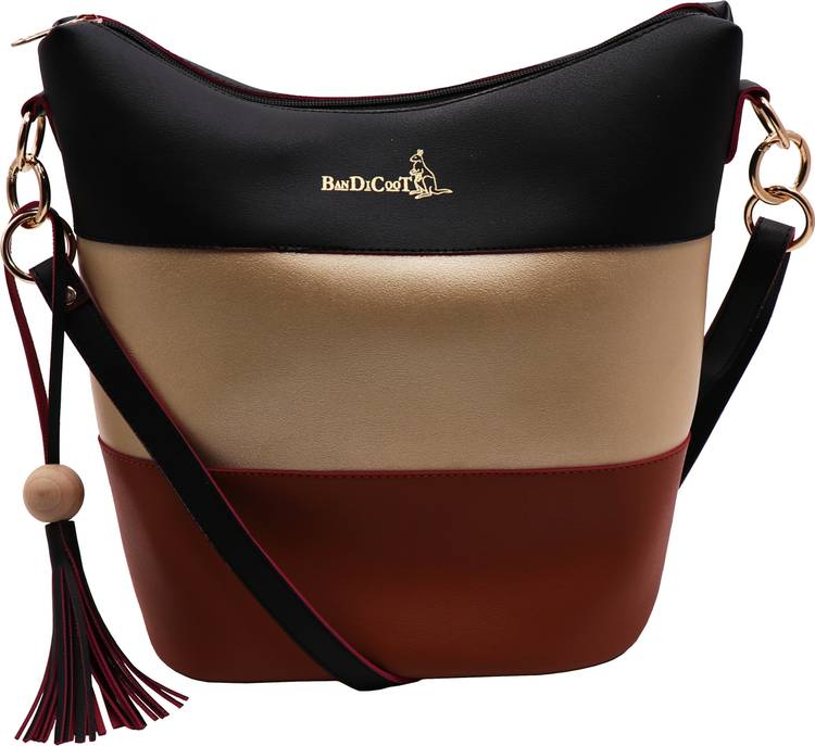 Black, Brown, Beige Women Sling Bag