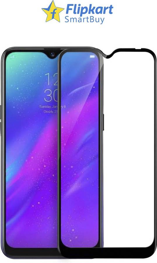 Flipkart SmartBuy Edge To Edge Tempered Glass for Vivo Y95, Vivo Y93, Vivo Y91, Realme 3, Realme 3i, Oppo A12, Oppo A11K, Oppo A5s