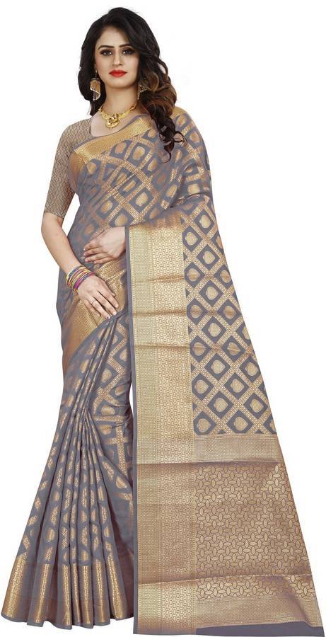 Woven, Embellished, Self Design Patola Jacquard Saree