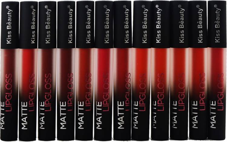 Kiss Beauty Matte Lipgloss Lipstick-7557A Price in India