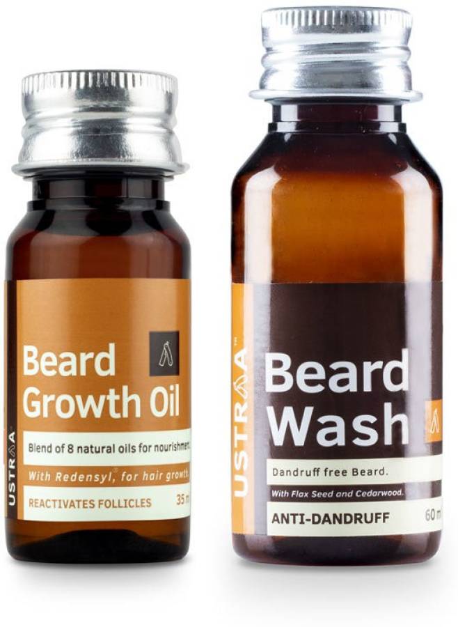 Ustraa Beard Growth Oil and Beard wash Anti dandruff