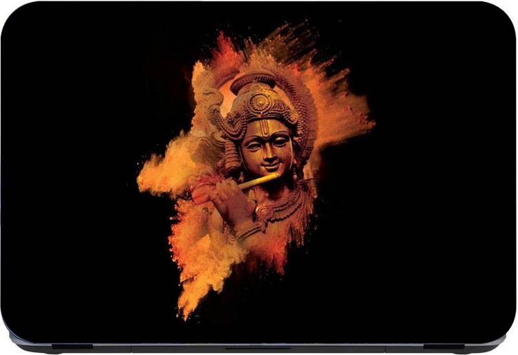 Flipkart SmartBuy krishna with flute 3m or avery imported vinyl woith lamination Laptop Decal 15.6