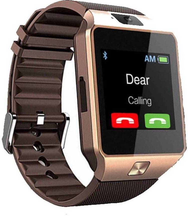 Rock DZ09 Golden 4G calling, Android Smartwatch Price in India
