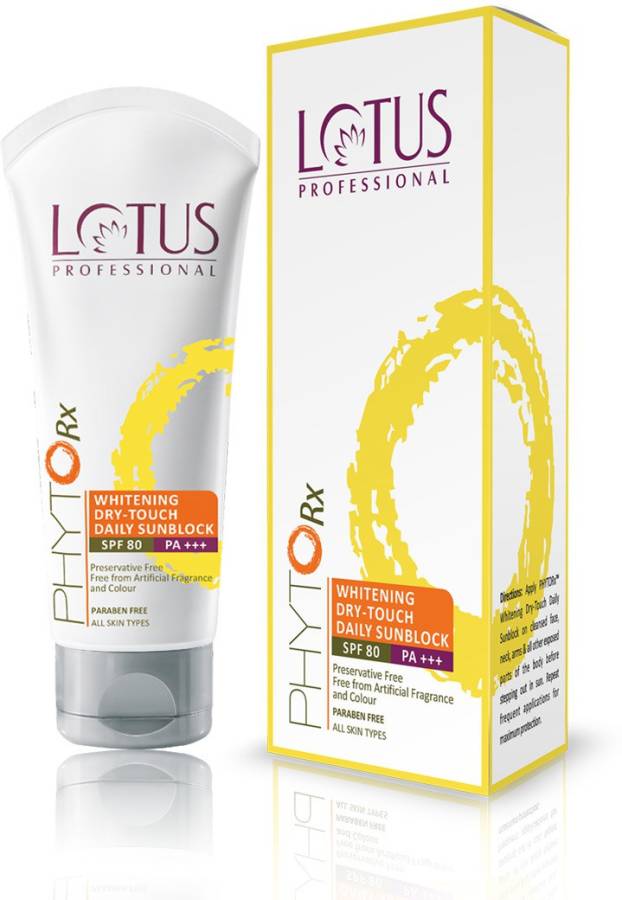 LOTUS Professional PhytoRx Whitening Dry-Touch Daily Sunblock - SPF 80 PA+++ Price in India