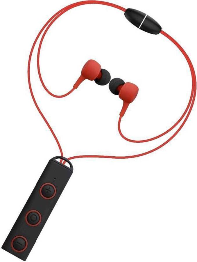 blueseed Wireless Sports High Sound Quality Neckband Red Smart Headphones