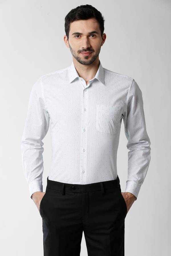 Men Slim Fit Printed, Striped Formal Shirt