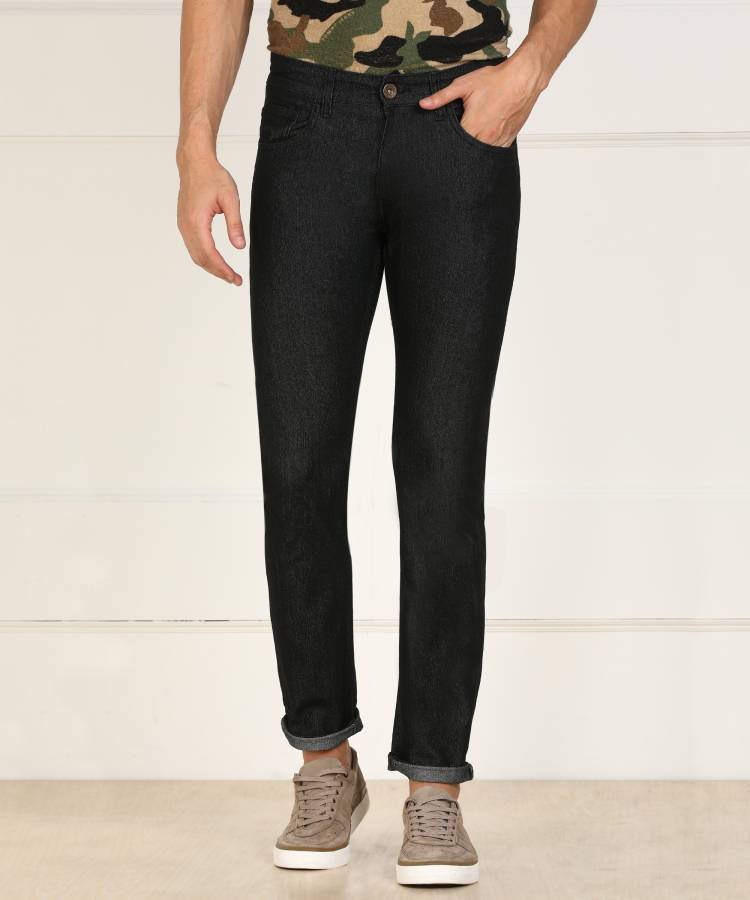 Flexi Slim Men Black Jeans