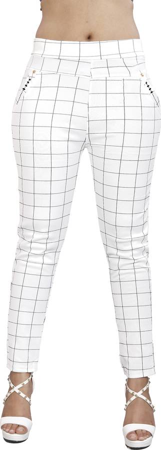 Heel N toe FAshion White Jegging